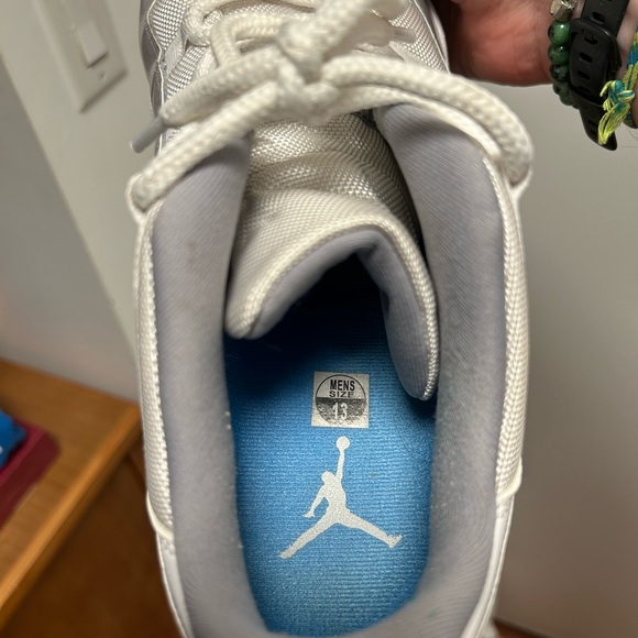 Nike Air Jordan 11 Retro Low "White Cement" Blue AV2187-140 Men's US 13 *no box* - Picture 6 of 7